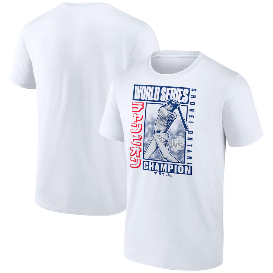 Men Los Angeles Dodgers 2024 MLB World Series Champions white T shirts->mlb t-shirts->Sports Accessory